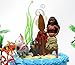 Cake Toppers Moana Birthday Set Featuring Various Characters and Decorative Themed Accessories