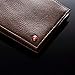 Mens Leather Wallet Zipper Coin Purse 6 Card Slots 3 More Pockets 2 Bill Section Antique Brown