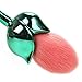 COSHINE 6pcs Pro Enchanted Rose Flower Nylon Hair Makeup Brush Set, for Foundation, Loose Powder, Blush, Shade