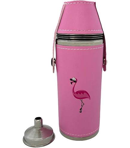 Amazon.com | Giggle Golf 8 oz “Birdie Juice” Flask Set with 4 Shot