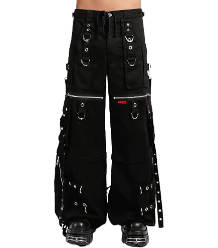 Tripp NYC Electro Pants [Black/Red] XS at Amazon Men's Clothing store