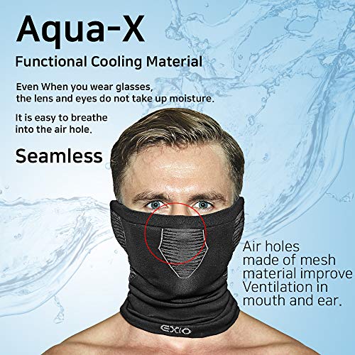 EXIO Face Clothing Neck Gaiter Mask - Lightweigh Breathable Sun,Wind,Dust Proof UPF 50+
