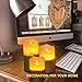 Yinuo Mirror Flameless Candles, Led Battery Operated Ivory Pillar Candles Real Wax Flickering Moving Wick Electric Candle Sets with Hemp Rope Remote Timers, 4 inch, 5 inch, 6 inch, Pack of 3
