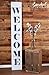 Extra Large 52 inch Welcome Stencil for Painting on Wood | Ideal for 5ft Vertical Porch Sign (Rustic Farmhouse Entrance Sign) French Country Style