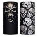 VCZUIUC Multi Functional Headband Neck Gaiter Skeleton Headwear Scarf Seamless Bandana Skull Face Mask, Hiking Motorcycle Skiing Running (6 Skull-1)