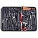 Yescom 14 Pcs Bonsai Tool Kit Carbon Steel Shear Cutter Scissor Brush Roll Wire Plant Gardening Nylon Case
