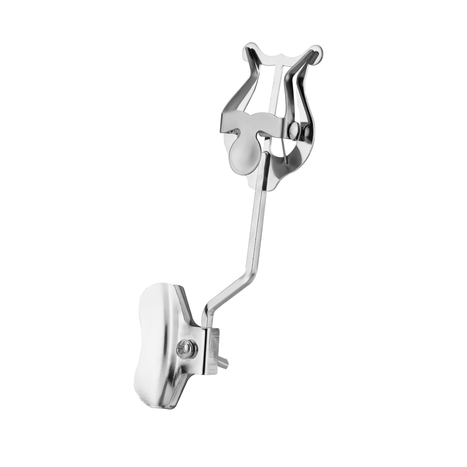 Trombone Music Clip, Trombone Marching Sheet Music Holder Portable Metal Sheet Music Clip Clamp-On Holder Instrument Accessories for Practicing Beginners Marching Band