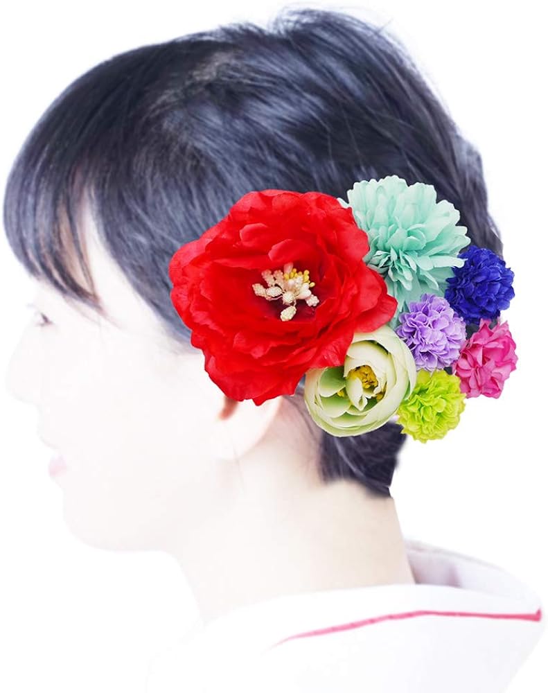 Amazon マルチ マム コレクション 7点セット コサージュ Red 和装小物 通販