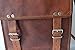 Komal's Passion Leather 11 Inch Handmade Standing Leather Messenger Satchel Bag