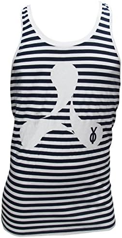 Cream Ibiza: Sailor Stripes Men's Vest - Navy, L / XL Large - X-Large