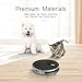 Robot Vacuum Cleaner with 1400Pa Strong Suction, 2600mAh Battery, Drop-Sensing Technology and Self-Charging Robotic Vacuum Cleaner for Low-pile Carpet and Hard Floor, HEPA filter for Pet Hair & Allerg