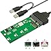 QNINE M.2 SSD Adapter, NGFF to USB or SATA Converter Card with Cable, Support B & M Key SATA Based Solid State Hard Drive Model 2230 2242 2260 2280