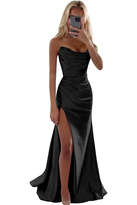 Instagram Vestidos En Stop Maxi Formal Dresses Eightale Satin