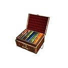 Harry Potter Books Set #1-7 in Collectible Trunk-Like Toy Chest Box, Decorative Stickers Included by Harry Potte