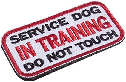 Feliscanis Service Dog in Training Dog Patches Hook and Loop Both Sides 2 Pack