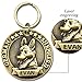 FunTags Bronze Breeds Customized Dog Head 3D Effect Dog ID Tag,High-Relief Copper Dog Tag,Personalized Stainless Steel Front&Back Laser Engraving Dog Name Tag,German Shepherd Tag