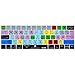 XSKN Premiere Pro English Shortcut Silicone Keyboard Skin Cover for Touch Bar MacBook Pro 13” (A2159 A1706 A1989) & MacBook Pro 15