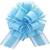 5 Pcs 6 Inch Large Gift Bows for Wrapping, Wedding, Basket, Party Decorations - Baby Blue, Valentine’s Day, Birthday, Ribbon Bows(Baby Blue)