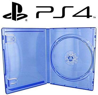 1 CAJA PARA JUEGO PS4 - azul transparente: Amazon.es: Electrónica