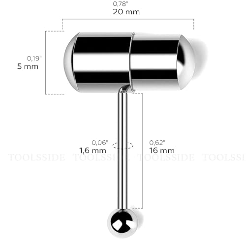 no vibration in silent mode Green / Pink Biocompatible Silicone Vib-Bell Vibrating Tongue Ring