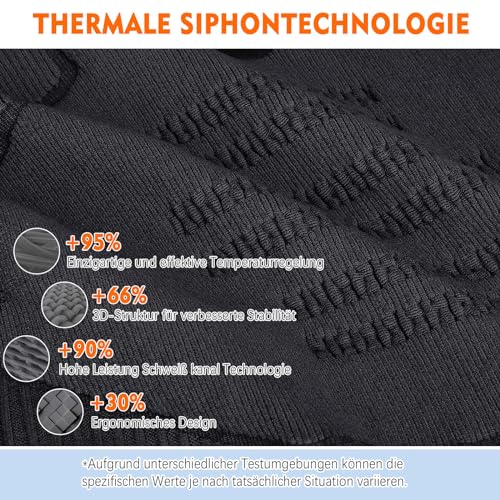 YANIKY Schlauchschal Ski Gesichtsschutz Mundschutz Halstuch Herren Damen, Atmungsaktiv Elastisch Gesichtsmaske Fahrrad Schal Winddicht Motorrad Bandana Nackenwärmer Sport Laufschal thumbnail 3