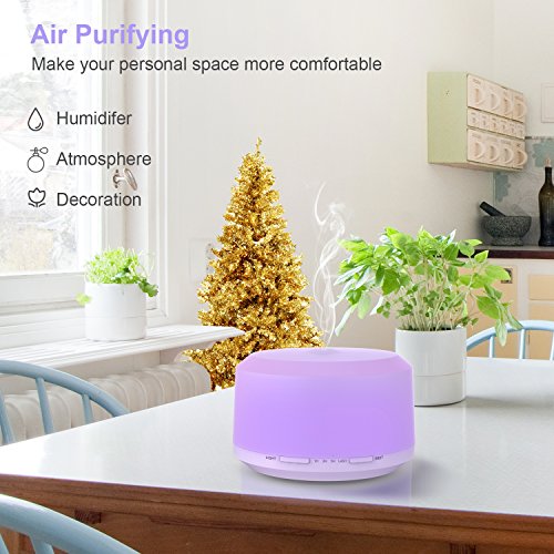 2 Pack 450ML Aromatherapy Diffusers for Essential Oils, Zookki