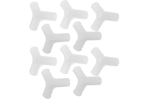 Zerodeko 10pcs 3-Way Plastic Connector for Canvas Wardrobe Shoe Rack, 12mm Inner Diameter Heavy-Duty Rod