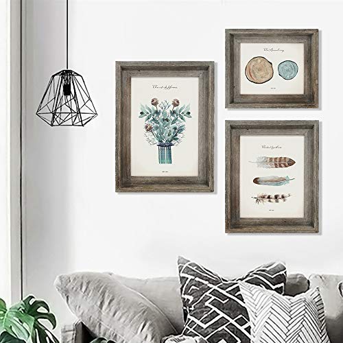 IKEREE Rustic Picture Frames 11x14, Farmhouse Shabby Chic Design, Photo