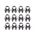 Eowpower 12PCS Stainless Steel 1/4