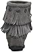 Minnetonka Women's Double Fringe Side Zip Boot,Grey,9 M US