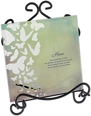 Bundle of 2 - Green Rhino 6" Sentimental Mirror Plaque with Easel Stand (Home)