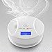Combination Smoke and Carbon Monoxide Detector with Display, Battery Operated Travel Portable Fire CO Alarm for Home and Kitchen