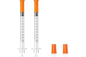 MIXUN U-100 30G Syringes 0.5cc 5/16"(8mm) , Individually Wrapped, Pack of 25