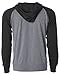 Global Blank Mens Lightweight Hoodie Soft T-Shirt with Zipper and Pockets XL Charcoal/Grey