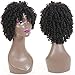 YIROO Natural Synthetic Curly Wig for Women, Fashion Cosplay Party Affordable Synthetic Wigs With Free Wig Cap (#1b)