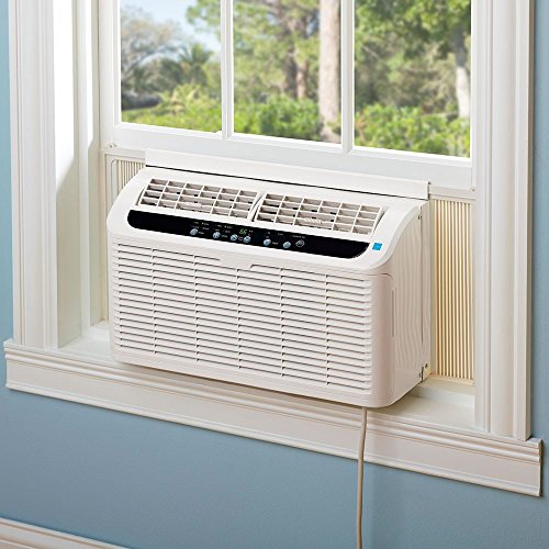 Quiet Window Air Conditioner Haier ESAQ406T-H 6000 BTU 115V with Digital Remote Control, 24 Hour Timer, & Sleep Setting - Includes 3 Speeds and 4 modes for up to 250' Sq Ft. EER Rating 11.2 CEER.