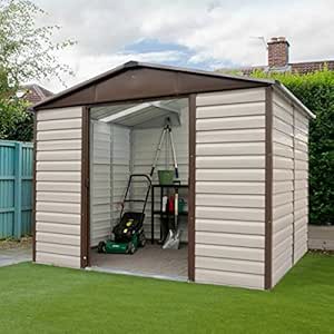 Yardmaster cobertizo (Metal, 10 'x 6' jardín cobertizo – barato