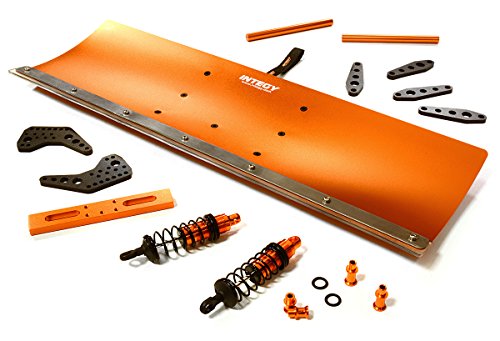 Integy RC Model Hop-ups C27059ORANGE Alloy Machined Snowplow Kit for Traxxas 1/10 Scale E-Maxx Brushless