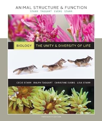 Volume 5 Animal Structure Amp Function Biology The Unity