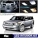 LEDpartsNow Interior LED Lights Replacement for 2009-2017 Ford Flex Accessories Package Kit (10 Bulbs), WHITE