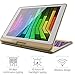 iPad Keyboard Case for iPad 2018 (6th Gen) - iPad 2017 (5th Gen) - iPad Pro 9.7 - iPad Air 2 & 1 - Thin & Light - 360 Rotatable - Wireless/BT - Backlit 7 Color (Tuscan Gold)