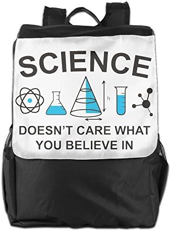 Eshanqu Science Doesn't Care What You Believe School Travel Laptop Shoulders Backpack Bag