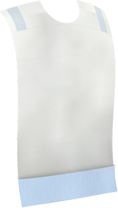 Omnitex Premium Disposable Adult Bibs 100 Pack with Crumb Catcher Pocket