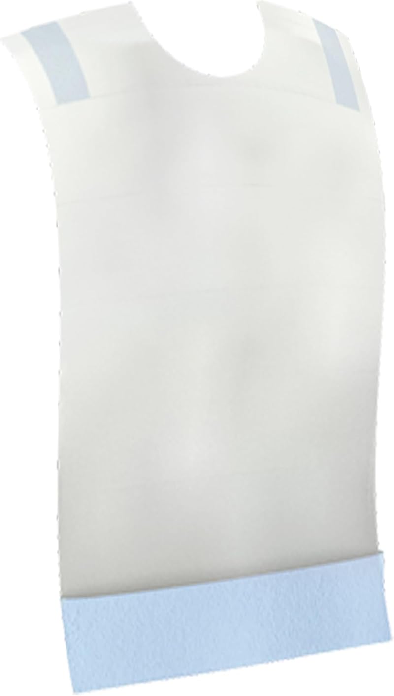 Omnitex Premium Disposable Adult Bibs 100 Pack with Crumb Catcher Pocket