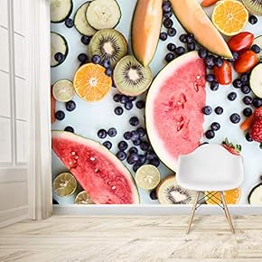 Wall Mural Delicious Fruits on The Table Removable Self-Adhesive Large Wallpaper - 66x96 inches