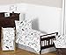Sweet Jojo Designs Grey, Black and White Fox Collection Boys or Girls Baby Changing Pad Cover