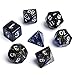 Polyhedral Dice Sets Blue Galaxy Dice Great for Dungeons and Dragons & Tabletop Games, RGP & DnD Games, Math & MTG