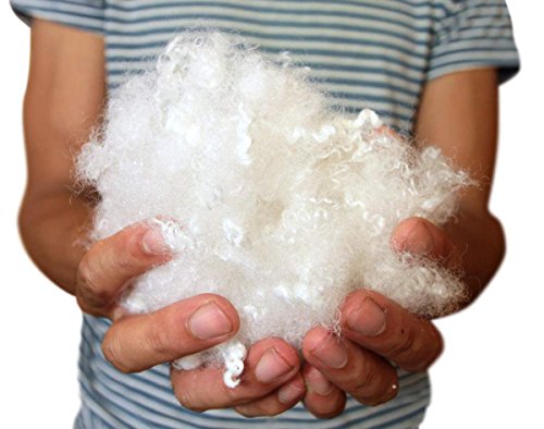 Big Plush 10 Pounds Premium Polyester Fiber White Fiberfill Stuffing, MODERATELY DENSE and Heavy Blend