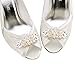 ELEGANTPARK BD 2 Pcs Shoe Clips Double Layers Rhinestones Wedding Party Decoration Gold