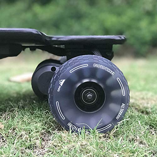 IWONDER Cloud Wheel Electric Skateboard Wheels All Terrain Off Road 120mm 78A Translucent Urethane Patented Damping Foam Core Longboard Wheels